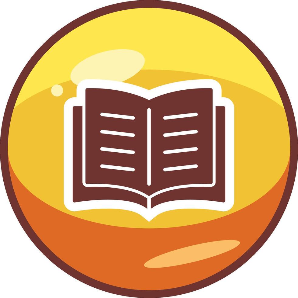 Open Book Vector Icon