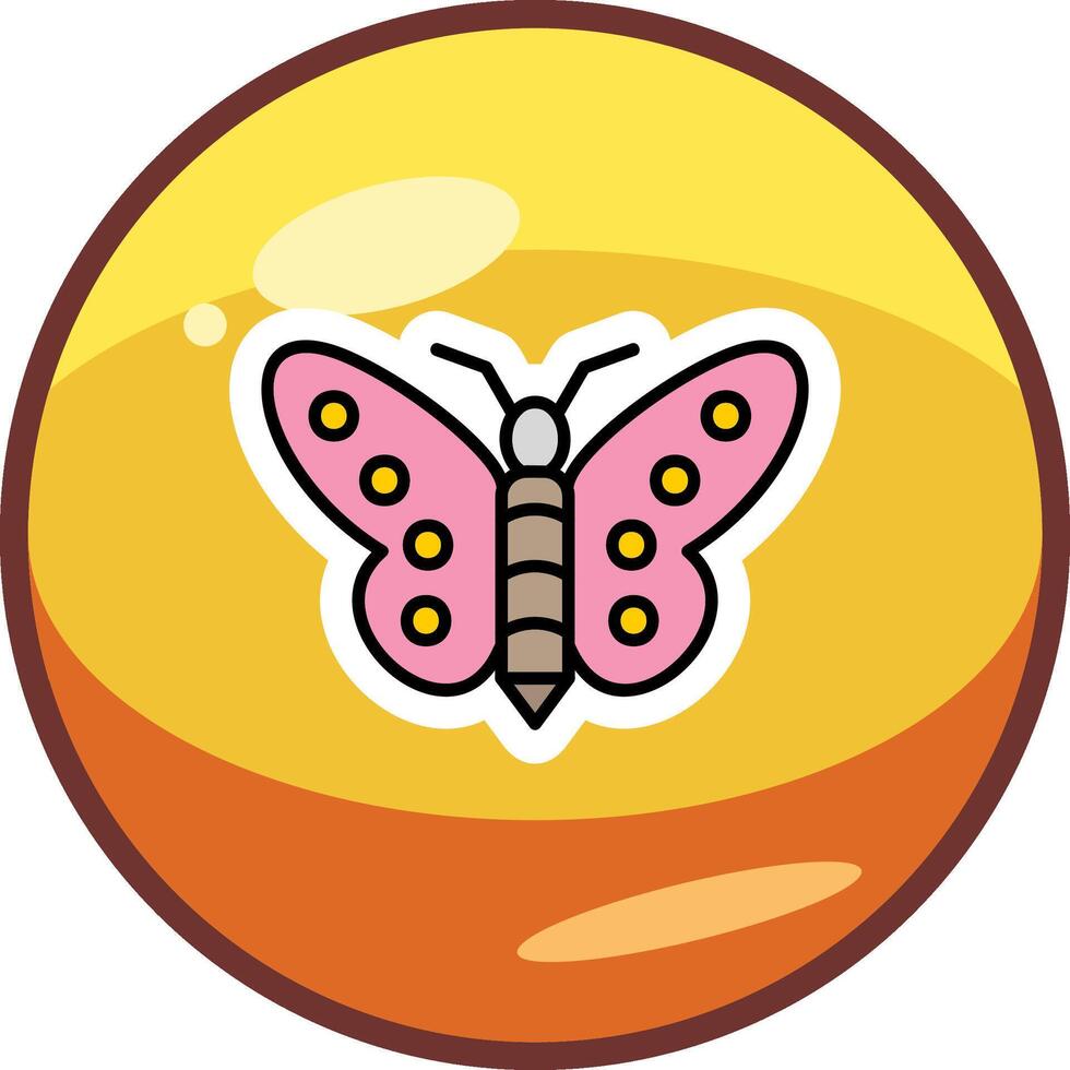 icono de vector de mariposa