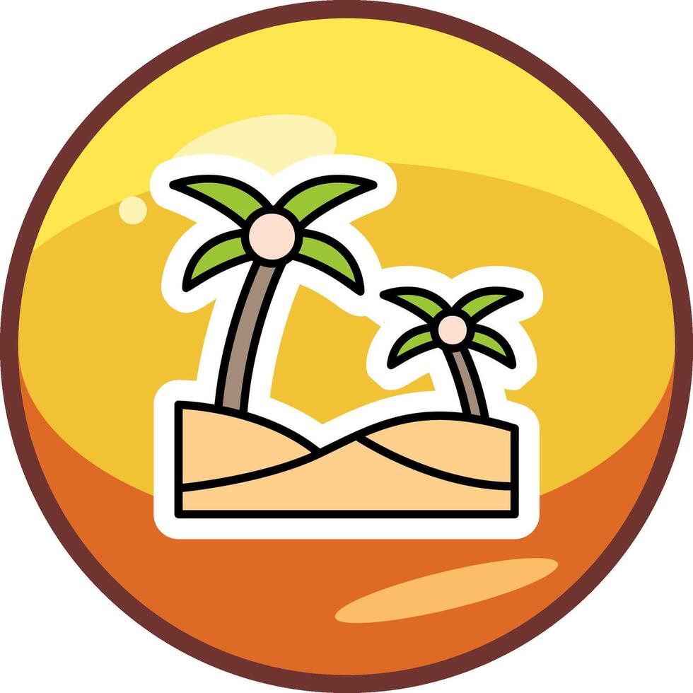 Oasis Vector Icon