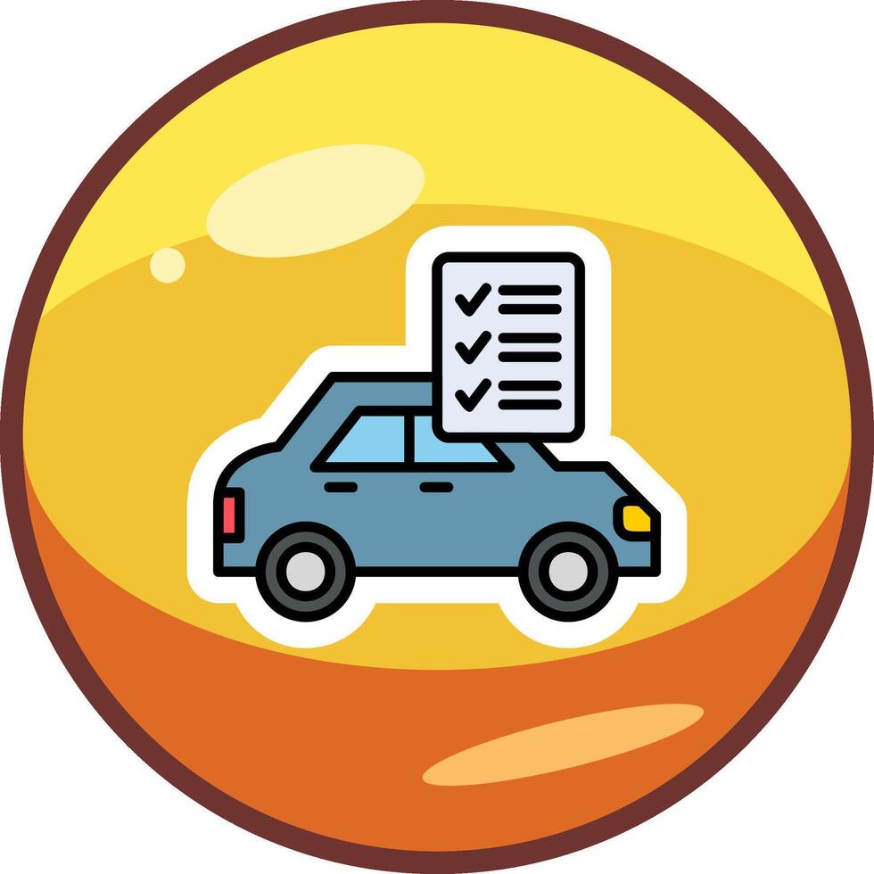 Car Checklist Vector Icon