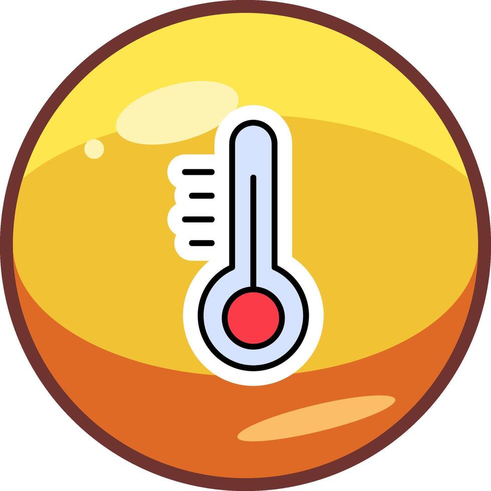 icono de vector de temperatura