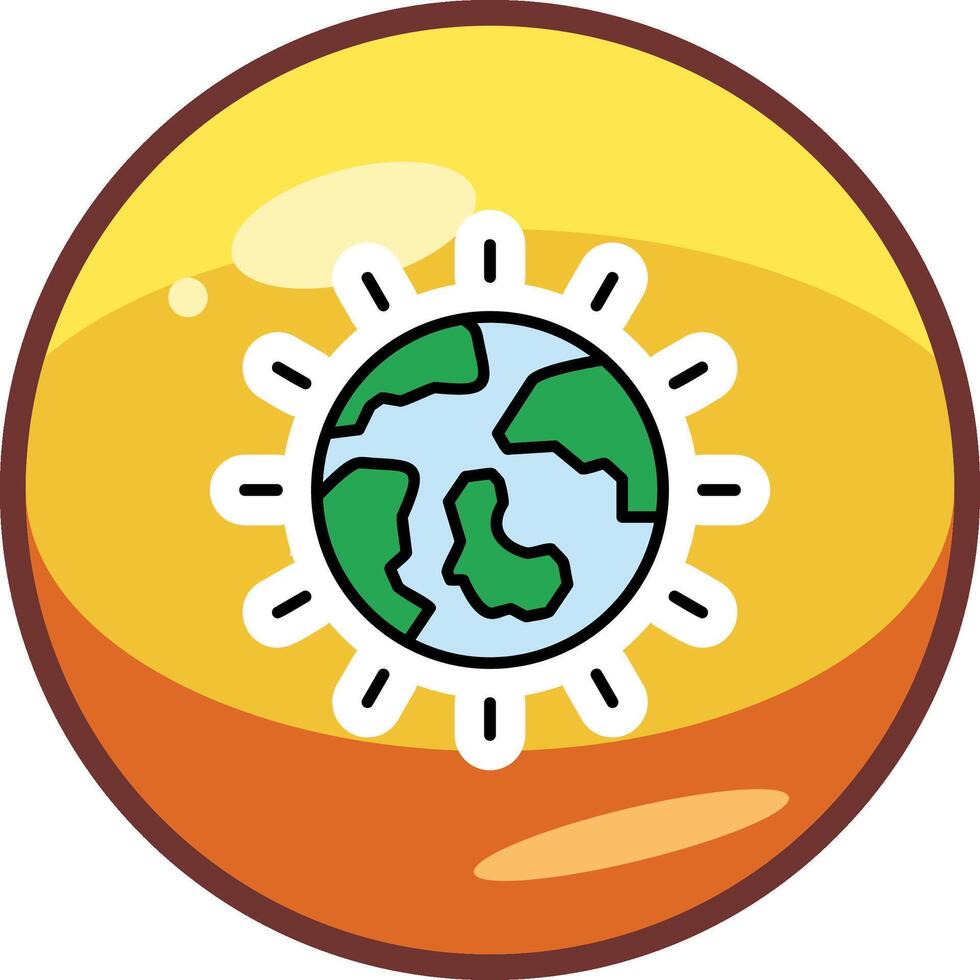 icono de vector de día de la tierra