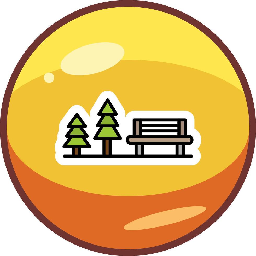 Rest Area Vector Icon