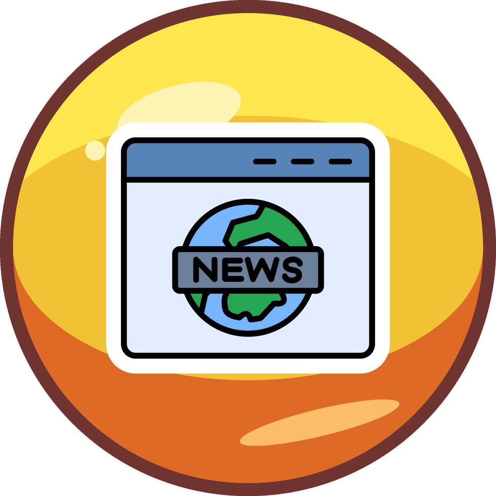 News Report Vector Icon