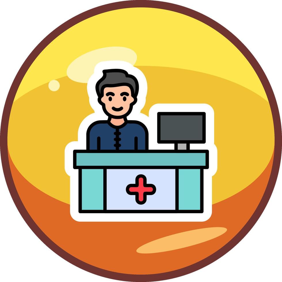 Receptionist Vector Icon