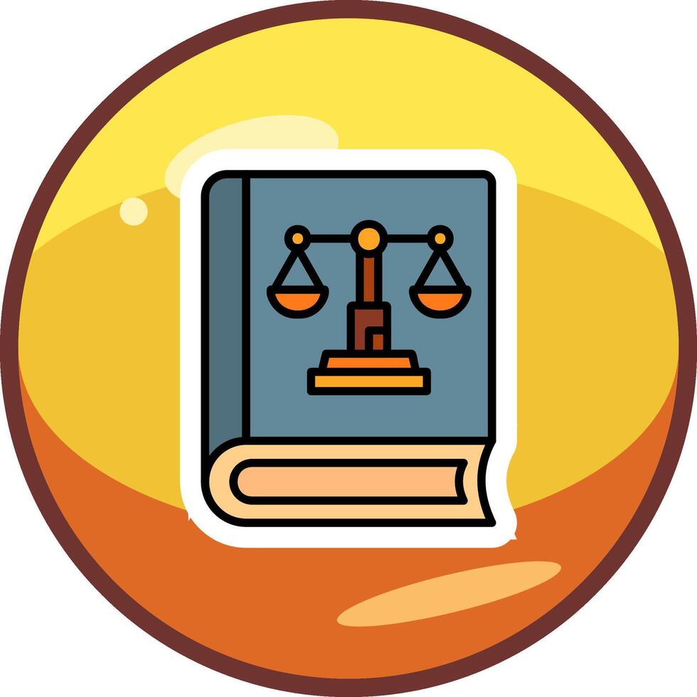 justicia libro vector icono