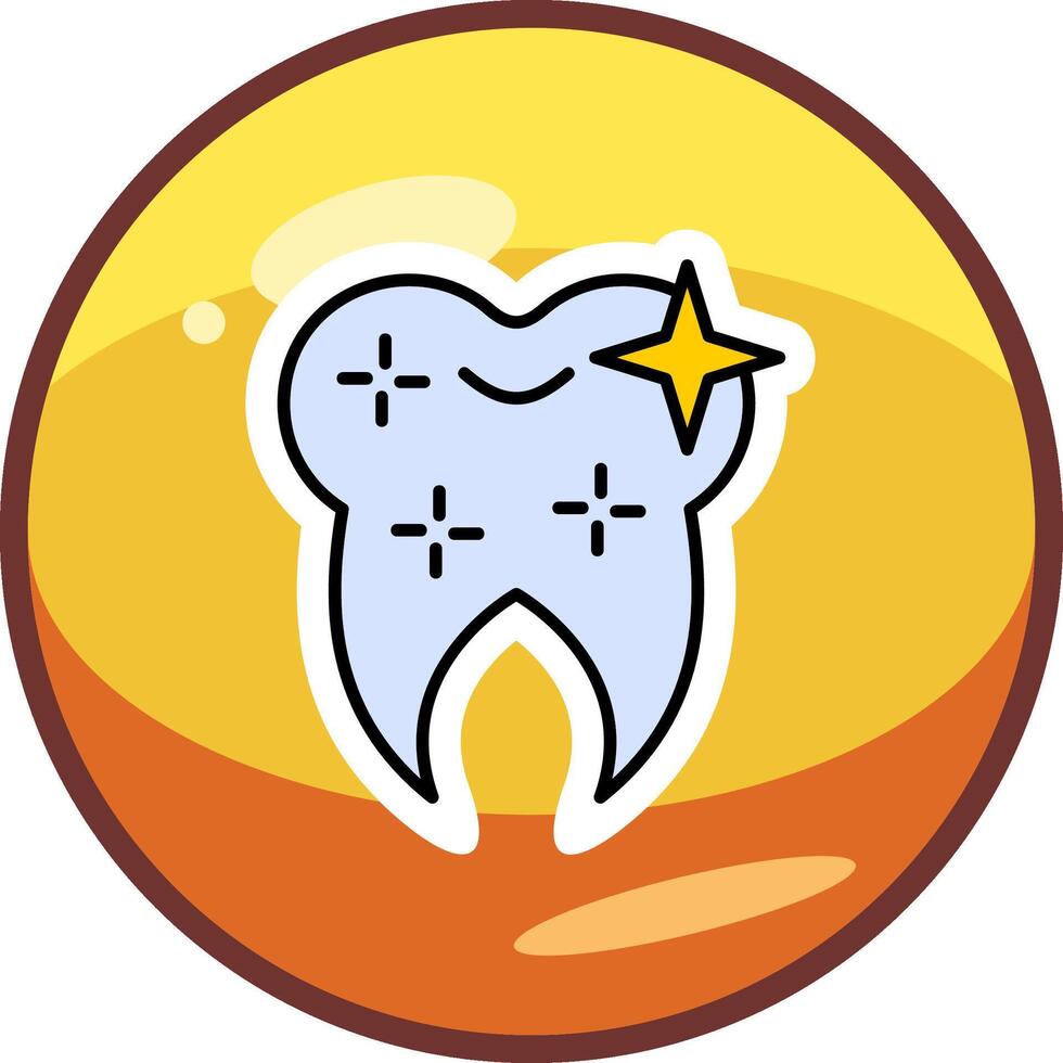 Healthy Clean Tooth Vector Icon