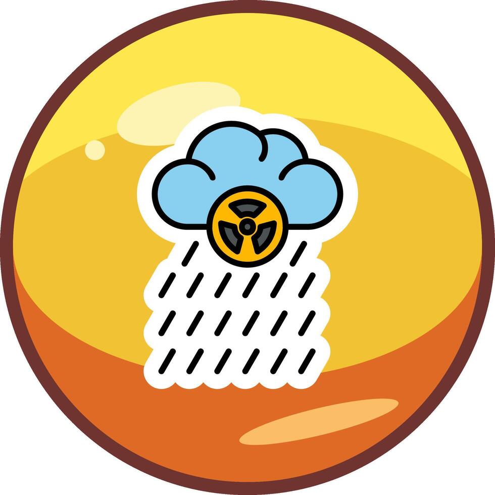 Acid Rain Vector Icon