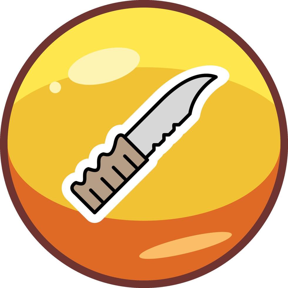 icono de vector de cuchillo