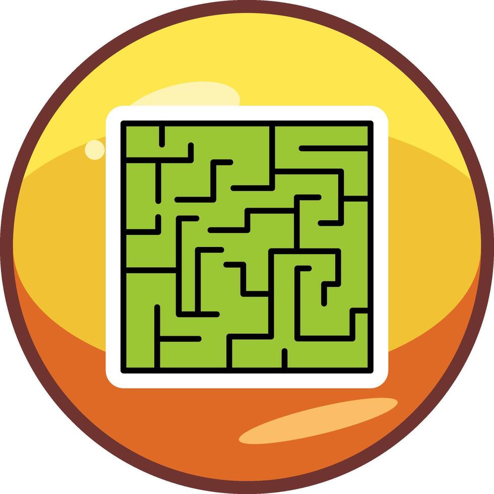 Maze Vector Icon