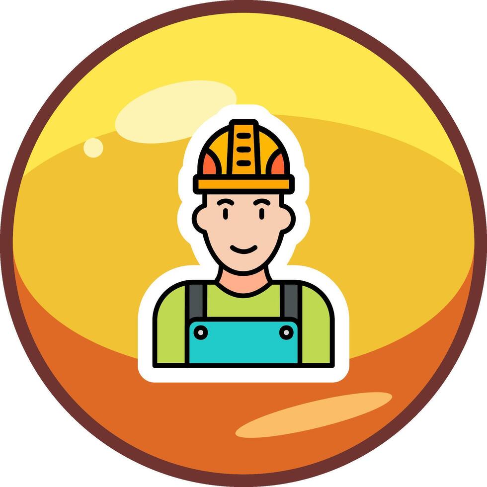 Factory Worker Vector Icon