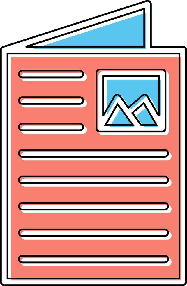 Flyer Vector Icon