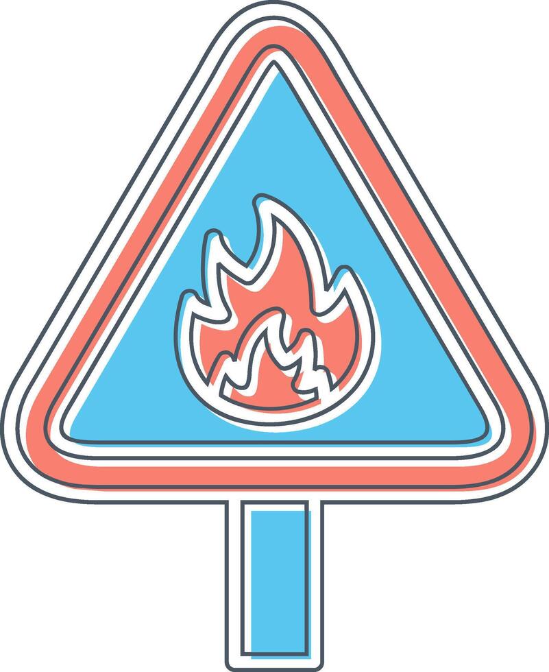 Flammable Vector Icon