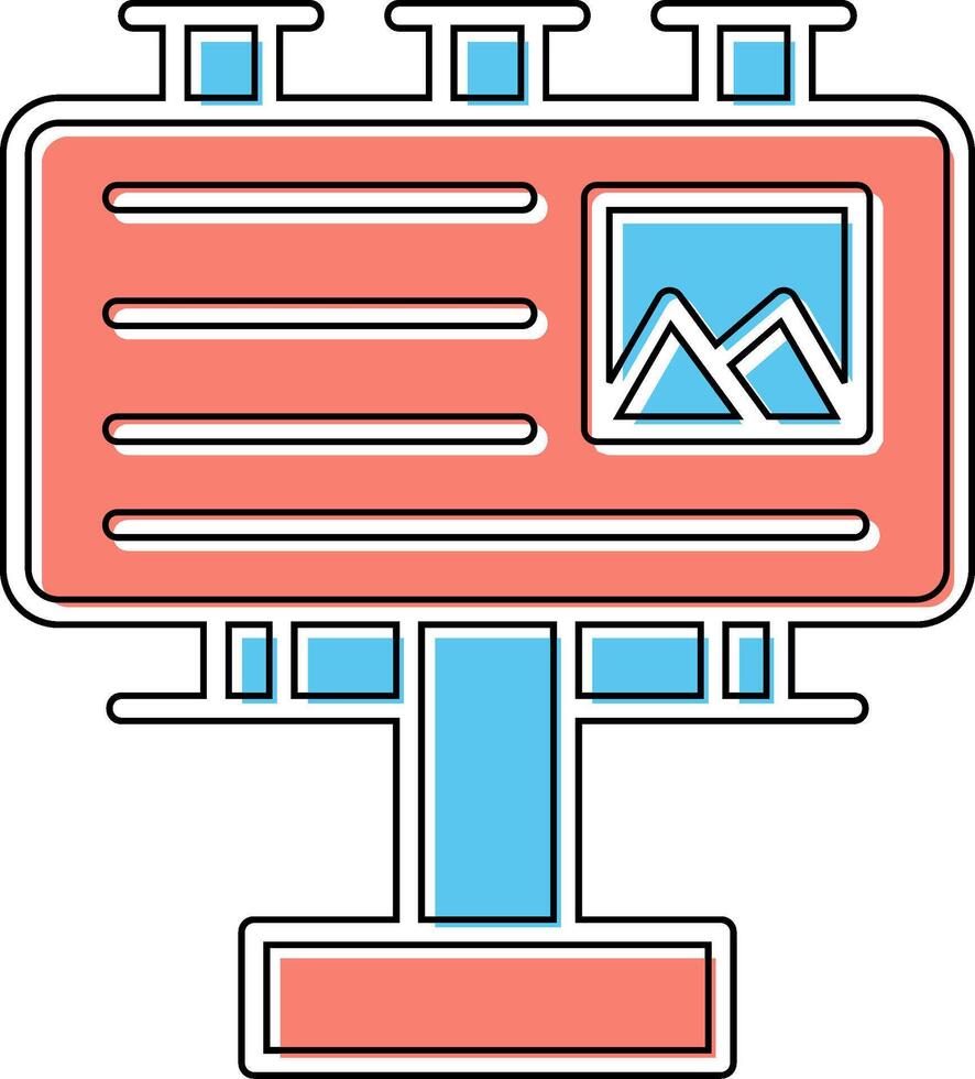 Billboard Vector Icon