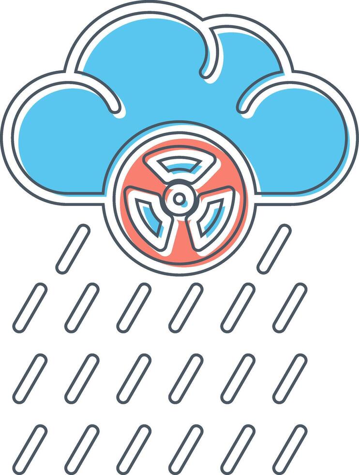Acid Rain Vector Icon