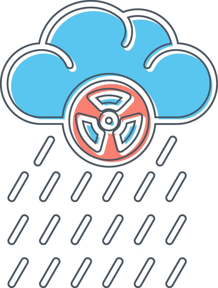 icono de vector de lluvia ácida