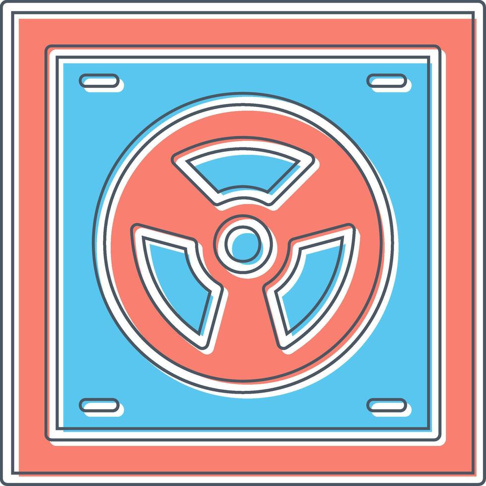 Radioactive Vector Icon