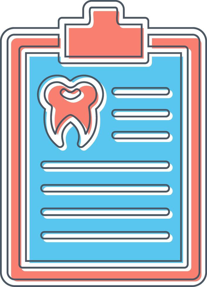 icono de vector de informe médico