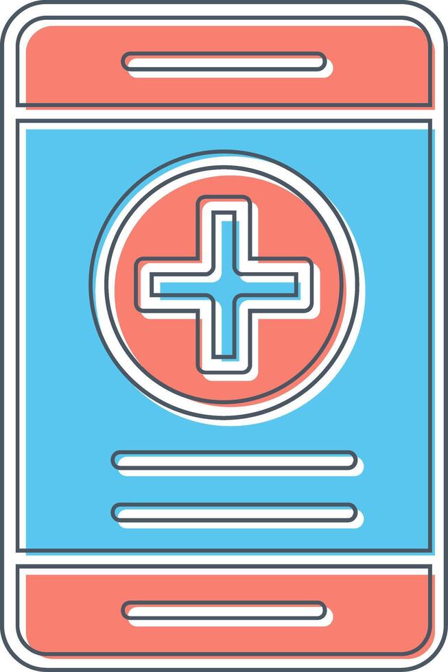 Online Health Insurance Vector Icon