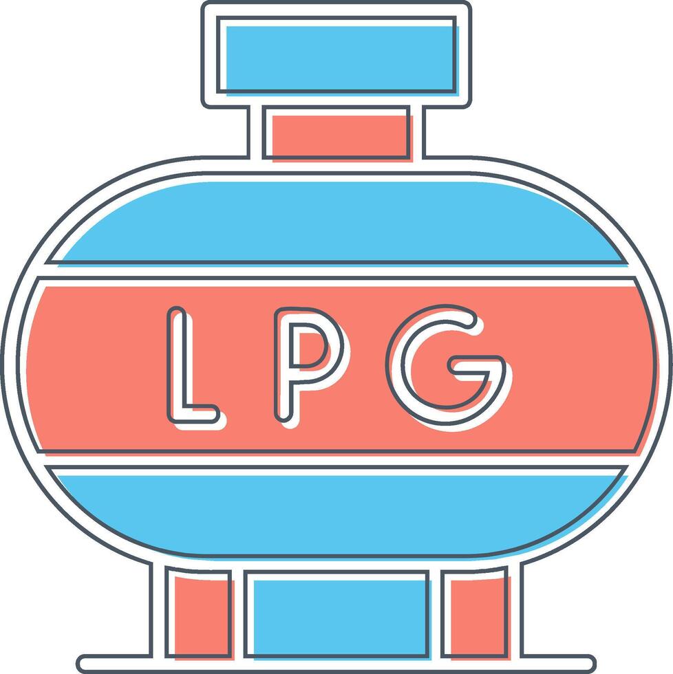 licuado petróleo gas vector icono