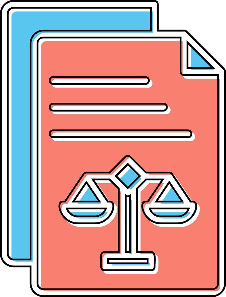 Legal Document Vector Icon