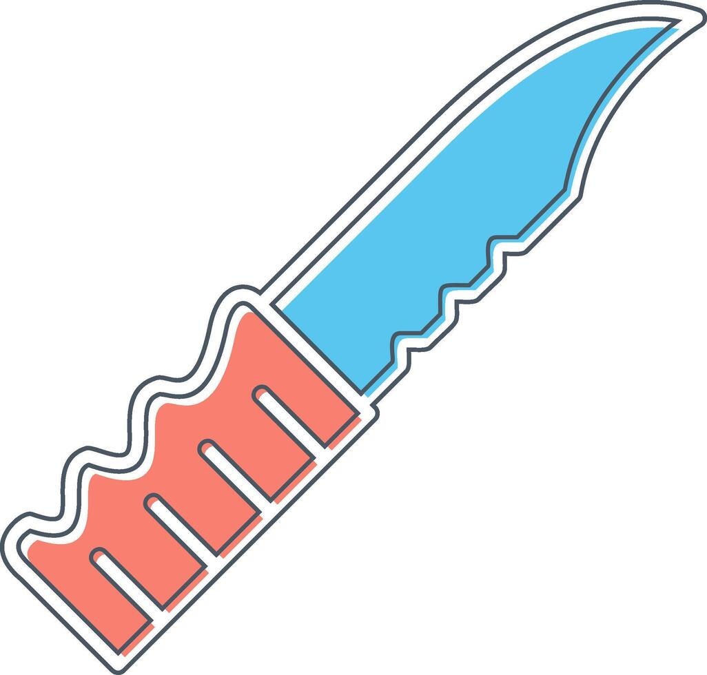 icono de vector de cuchillo