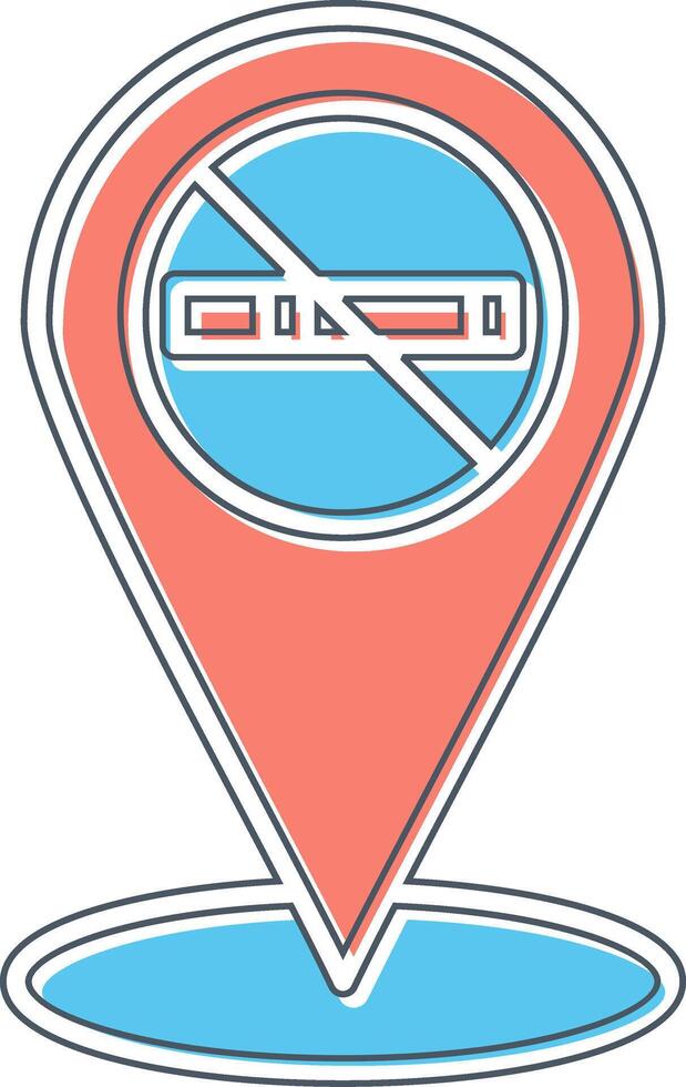 No Smoking Place Vector Icon