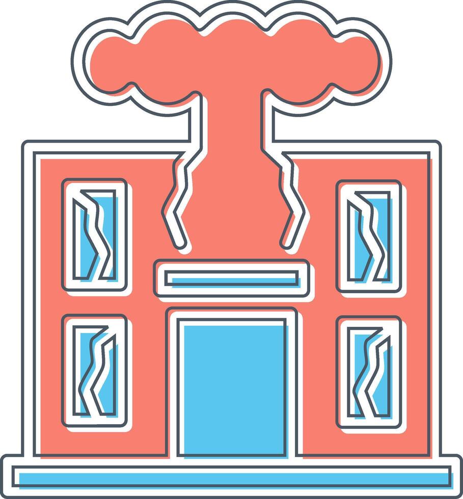 War Destruction Vector Icon