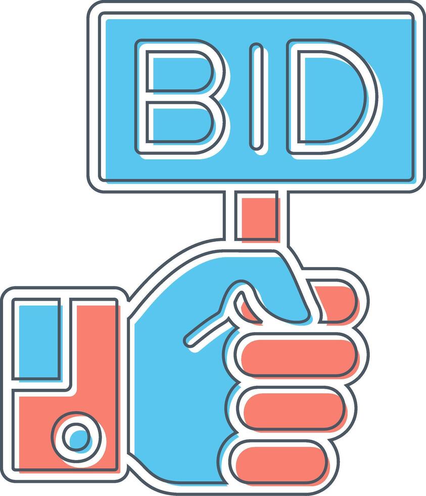 Bid Vector Icon
