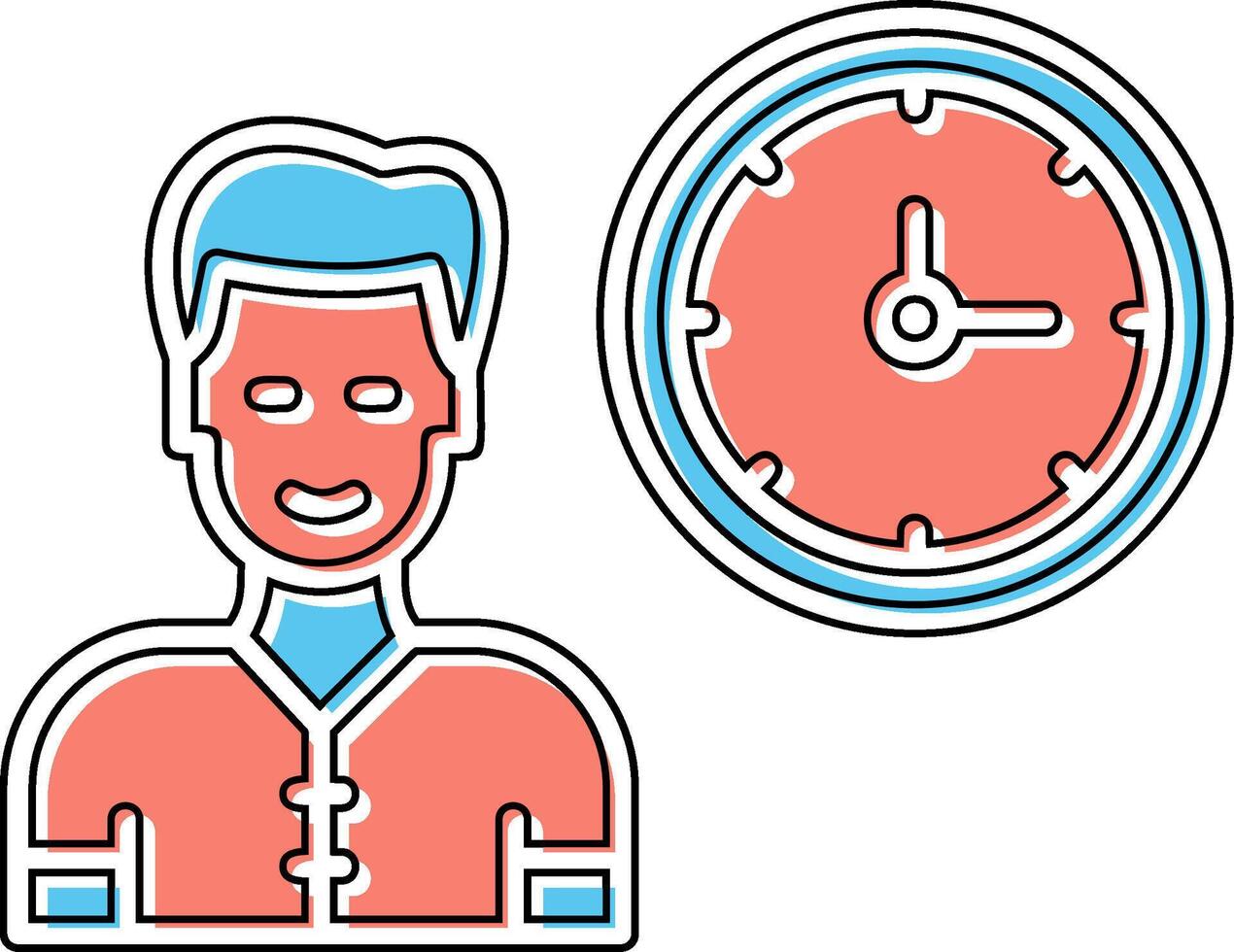 Work Time Vector Icon