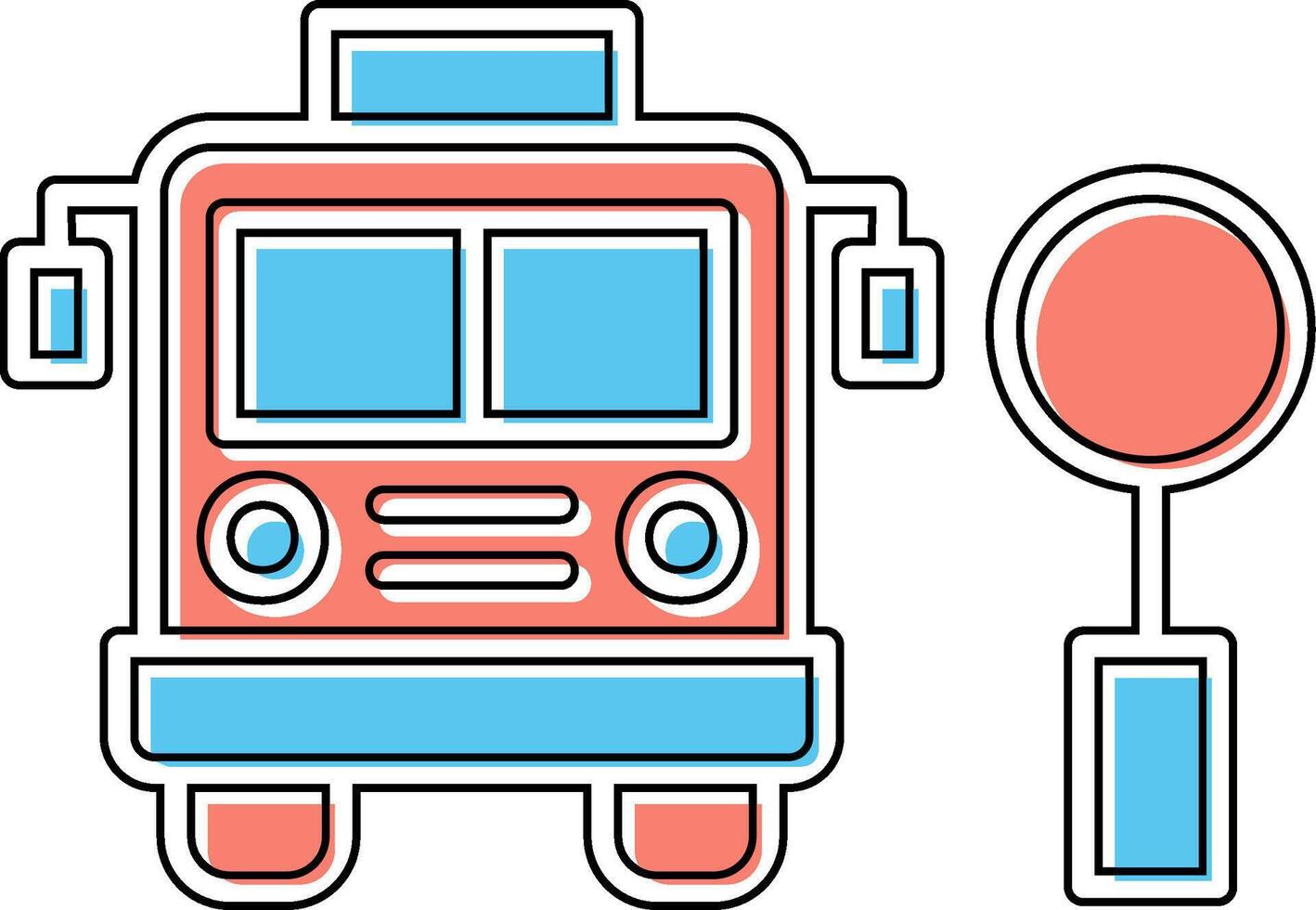 Bus Stop Vector Icon