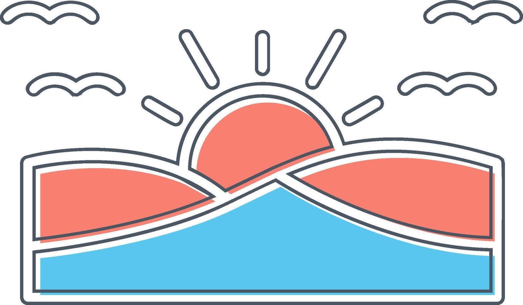 sunset Vector Icon