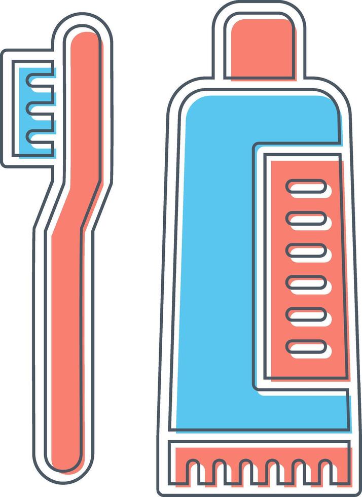 Tooth Cleaning Vector Icon