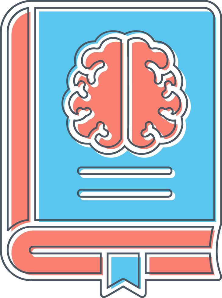 neurología libro vector icono