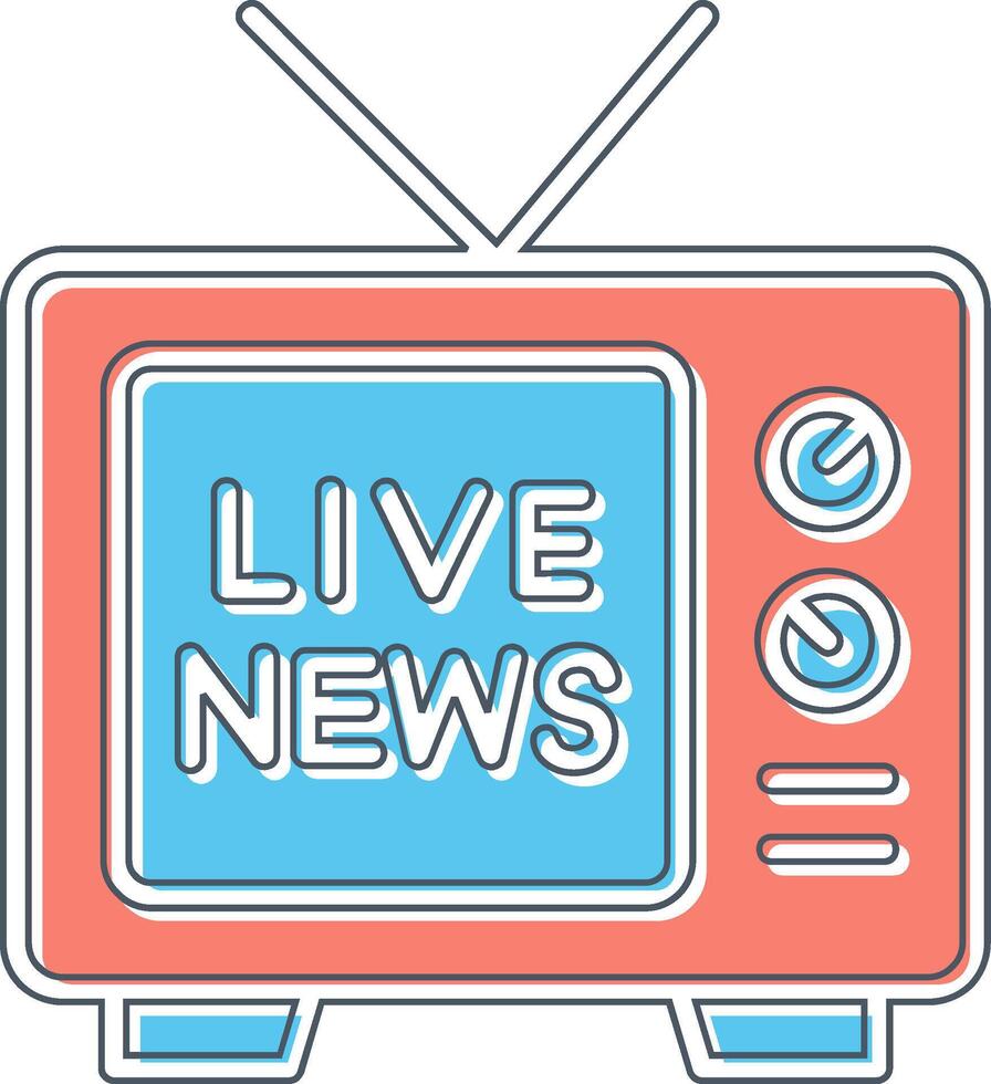 Live News Vector Icon