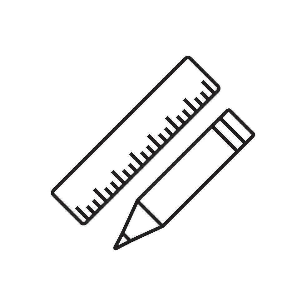 ruler icon vector
