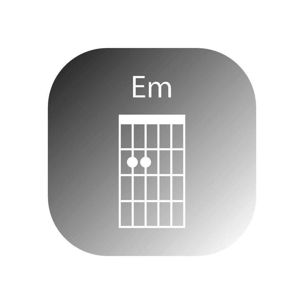 guitar chord icon vector