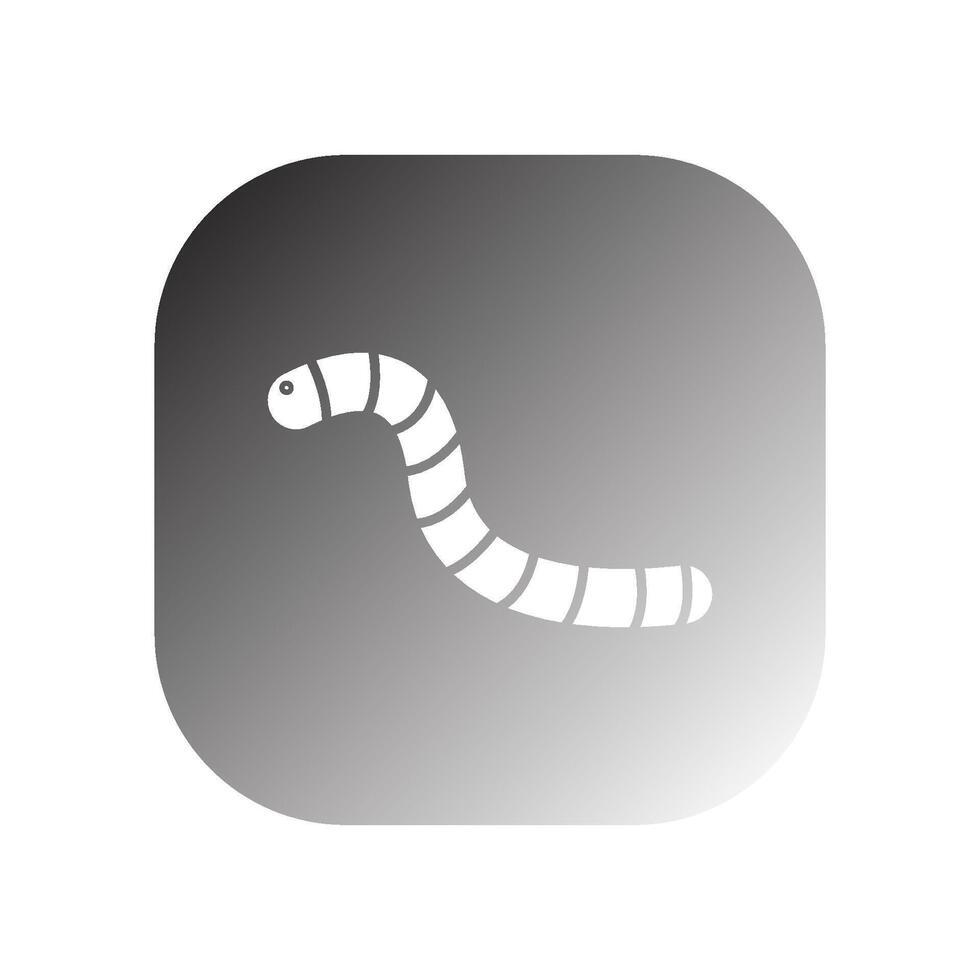 worm icon vector