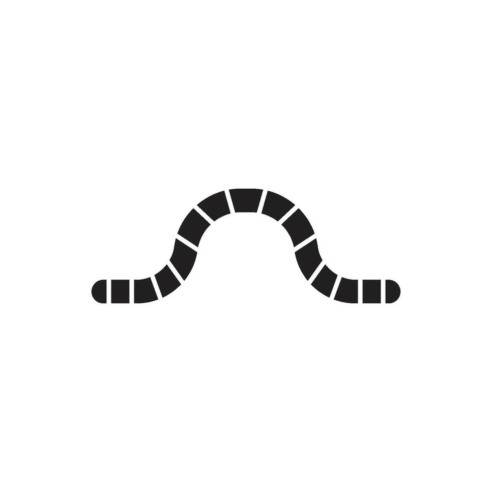 worm icon vector