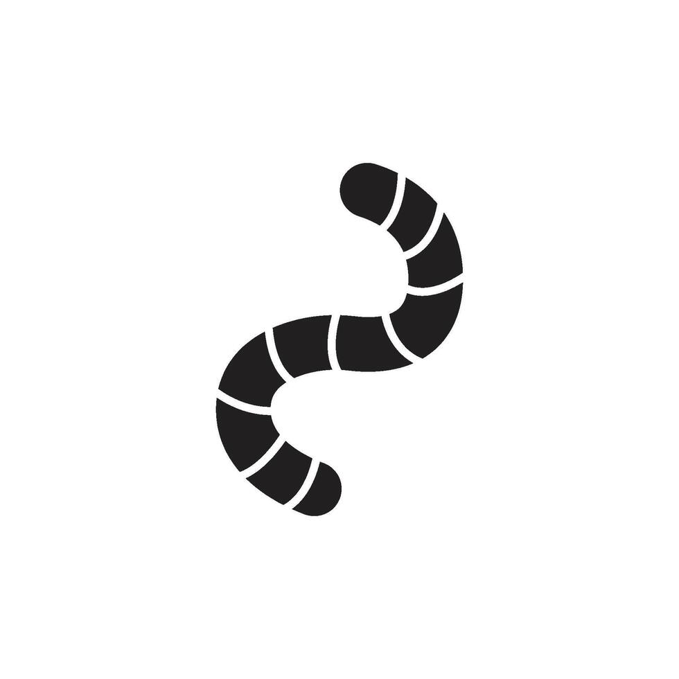 worm icon vector