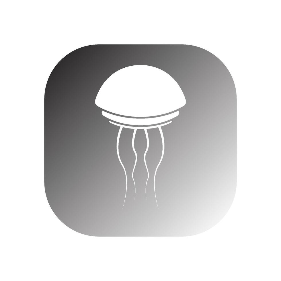 jellyfish icon vector