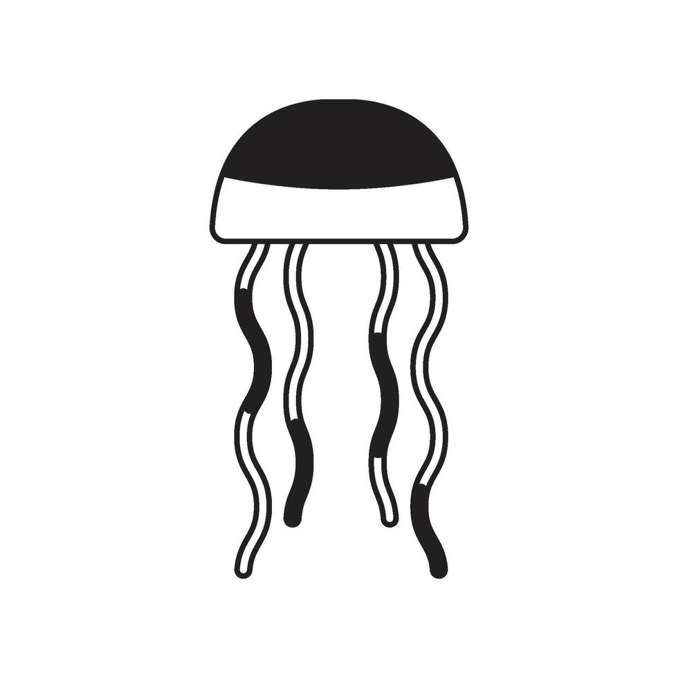 jellyfish icon vector