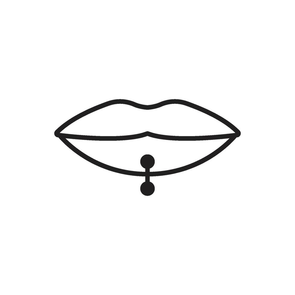 piercing icon vector