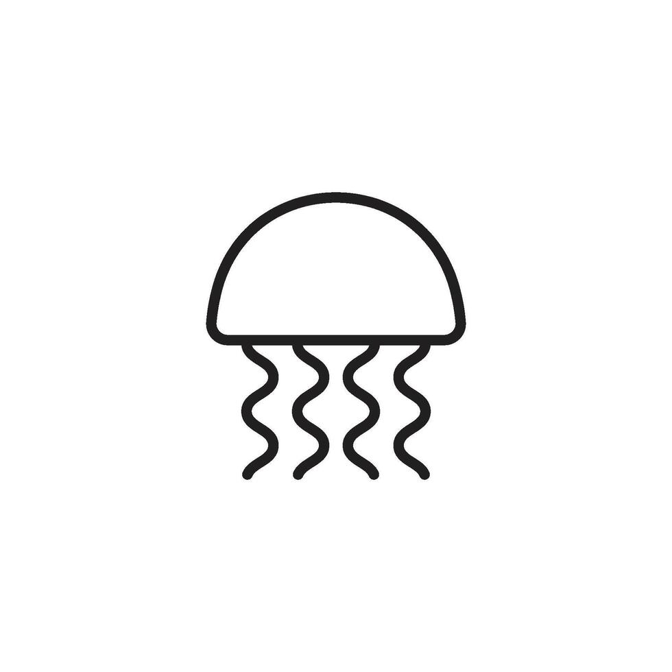 jellyfish icon vector