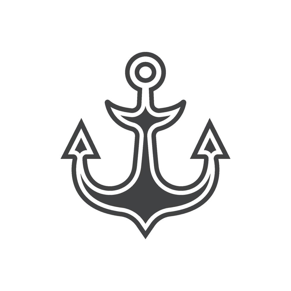 anchor icon vector