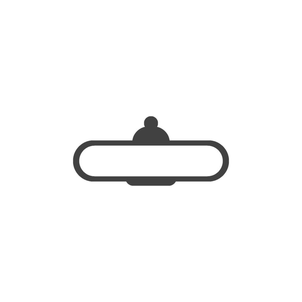 rear view icon vector