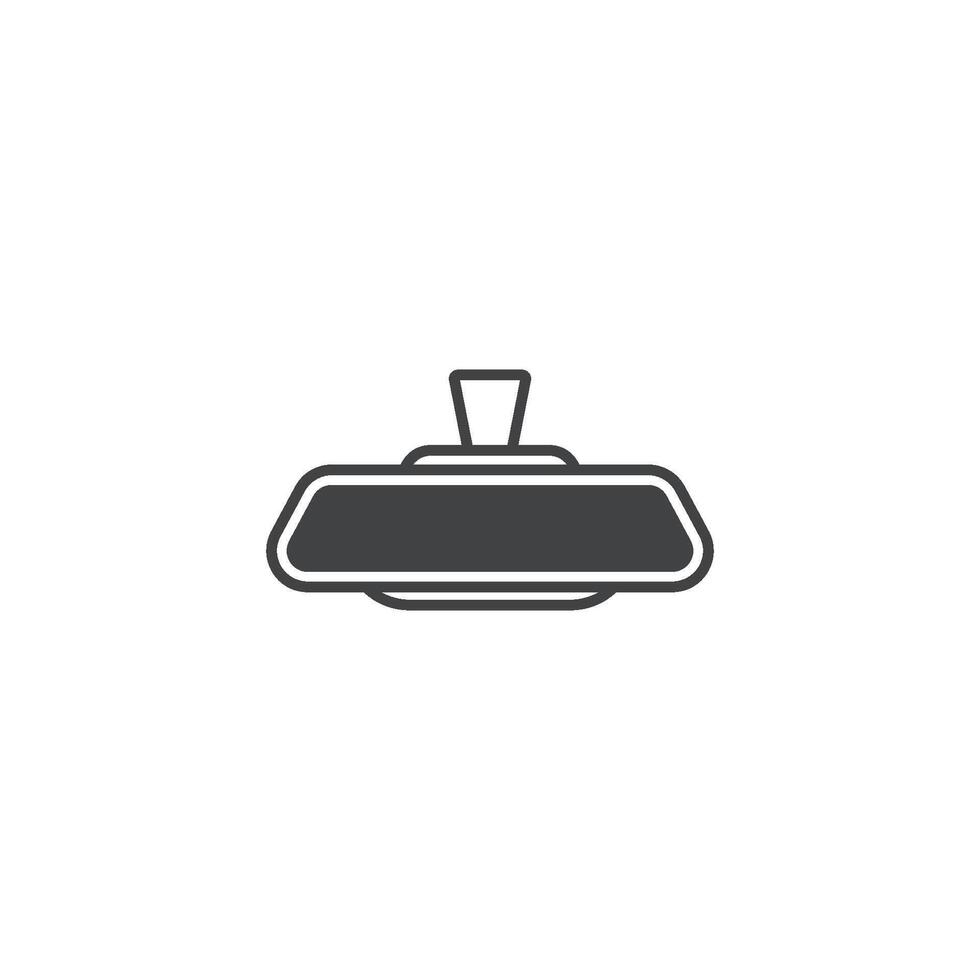 rear view icon vector