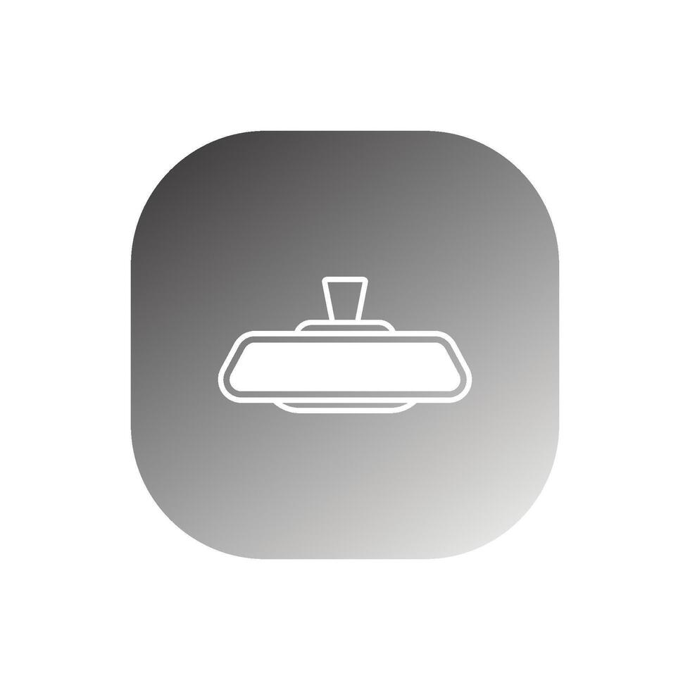 rear view icon vector