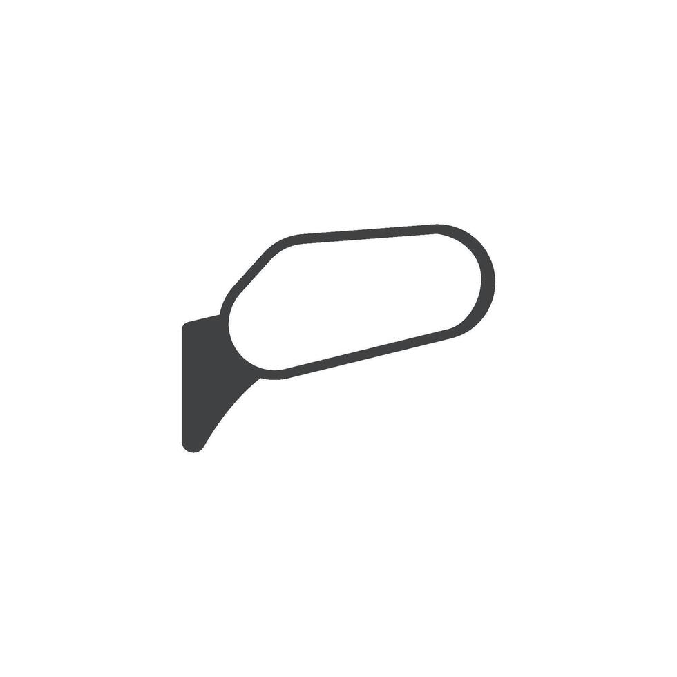 rear view icon vector