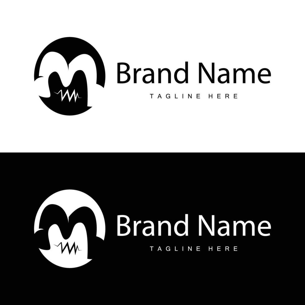M letter logo in simple style Luxury product brand template illustration vector